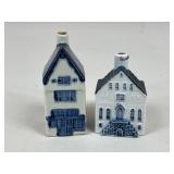 Blue Delft KLM Houses / 2 pc