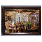 Large Mirror in Wooden Frame