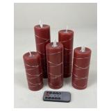 Red Flameless LED Candles / 6 pc