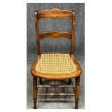 Wood Chair w / Cane Seat