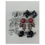 Clip On Earrings / 5 Pairs