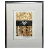 'Toulouse II' Mixed Media Abstract Signed