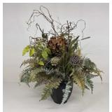 Artificial Arrangement In Metal Planter