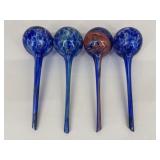 Art Glass Garden Water Orbs / 4 pc
