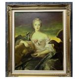 Original Portrait Painting on Canvas Signed
