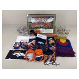 NFL Broncos Merchandise/ Cups, Towel, Scarf +