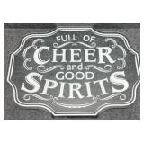 "Full of Cheer & Good Spirits" Mirror
