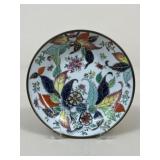 Brass Encased Decorative Porcelain Plate