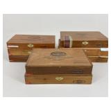 Wood Cigar Boxes / 8 pc