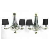 Pair Of Donghia Stellare Murano Wall Sconce Lights