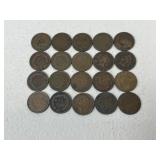 Indian Head Pennies / 20 pc