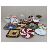 Christmas Bowls/Platters/Canisters / 16 pc
