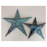 Outdoor Metal Star Wall Hangings / 2 pc