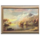 "Lake George" Vintage Print by Cropsey