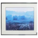 Misty Field Landscape Print