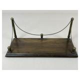 Brass & Wood Decorative Book Shelf