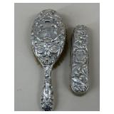 Antique Sterling Silver Hair Brush Set