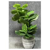 Artificial Plant in Plaster Vase