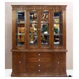 China Cabinet w/ Lighted Hutch