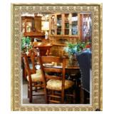 Beveled Mirror in Gold Tone Frame