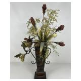 Artificial Arrangement In Metal Vase
