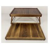 Wooden Tray Stands / 2 pc