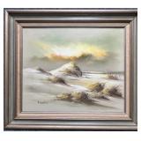 Original Painting on Canvas Signed Roberty
