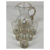 Vintage Glass & Pitcher Set
