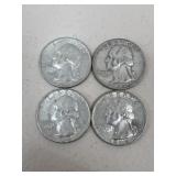 1964 Quarters / 4 pc