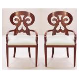 Vanguard Biedermeier Arm Chairs / 2 pc