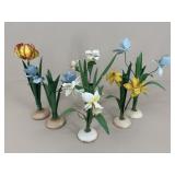 Silvestri Metal Floral Candle Holders / 6 pc