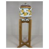 Tabletops Ceramic Drink Dispenser W/ Stand