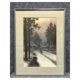 "A Misty Winter in Rural Japan" Original