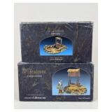 Fontanini Farm Scene & Town Well Figures/ 2 pc