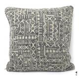 Decorative Gray and Beige Throw Pillow