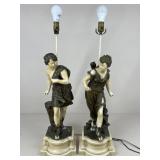 Vintage 'Diana & Hermes' Table Lamps