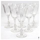 'Achilles' Water Goblets by Cambridge 6pc