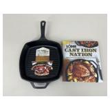 Lodge Square Cast Iron w/ Cookbook