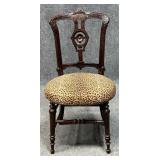 Carved Wood Accent Chair