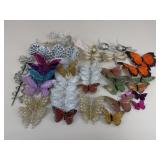 Butterfly, Bird, Dragonfly Ornaments / 40+ pc