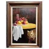'Still Life' Original Painting on Canvas Signed