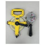 Lufkin & Kobalt Open Reel Tape Measures / 2 pc