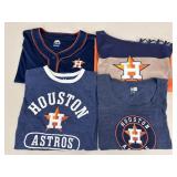Sz L & 2XL Womenï¿½s Astros Shirts / 4 pc