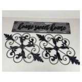 Metal Wall Decor / 3 pc