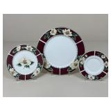 Gibson Magnolia Bloom Dish Set 15pc