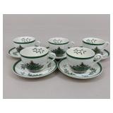 Spode Christmas Tree Tea Cup & Saucer Set / 5 Sets