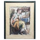 Michelangelo 'The Erythraean Sibyl' Print