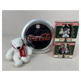 Coca-Cola Plush, Clock, & Ornaments