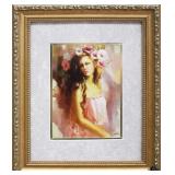 Portrait print by Diane Buckhout In a Gold Frame