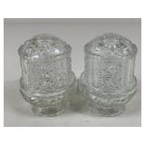 Pair Of Indiana Glass Fairy Lamps